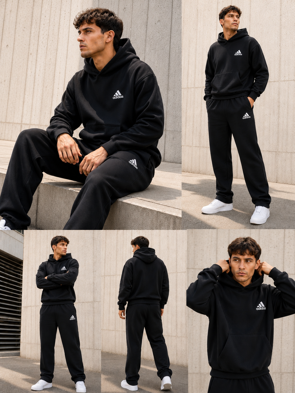Conjunto Oversize Adidas Ref. A01 Hombre