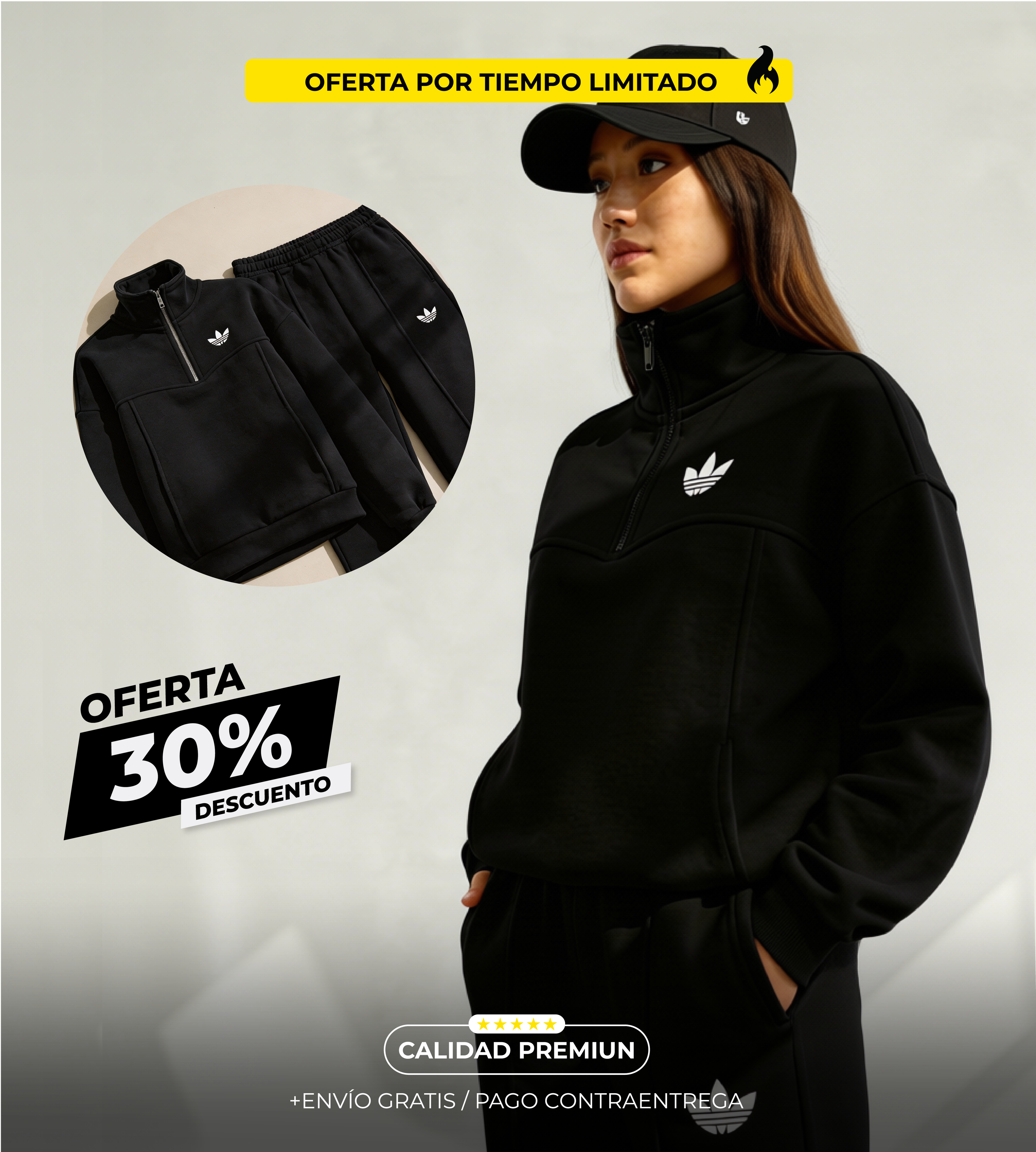 Conjunto Deportivo Adidas Premium para Dama