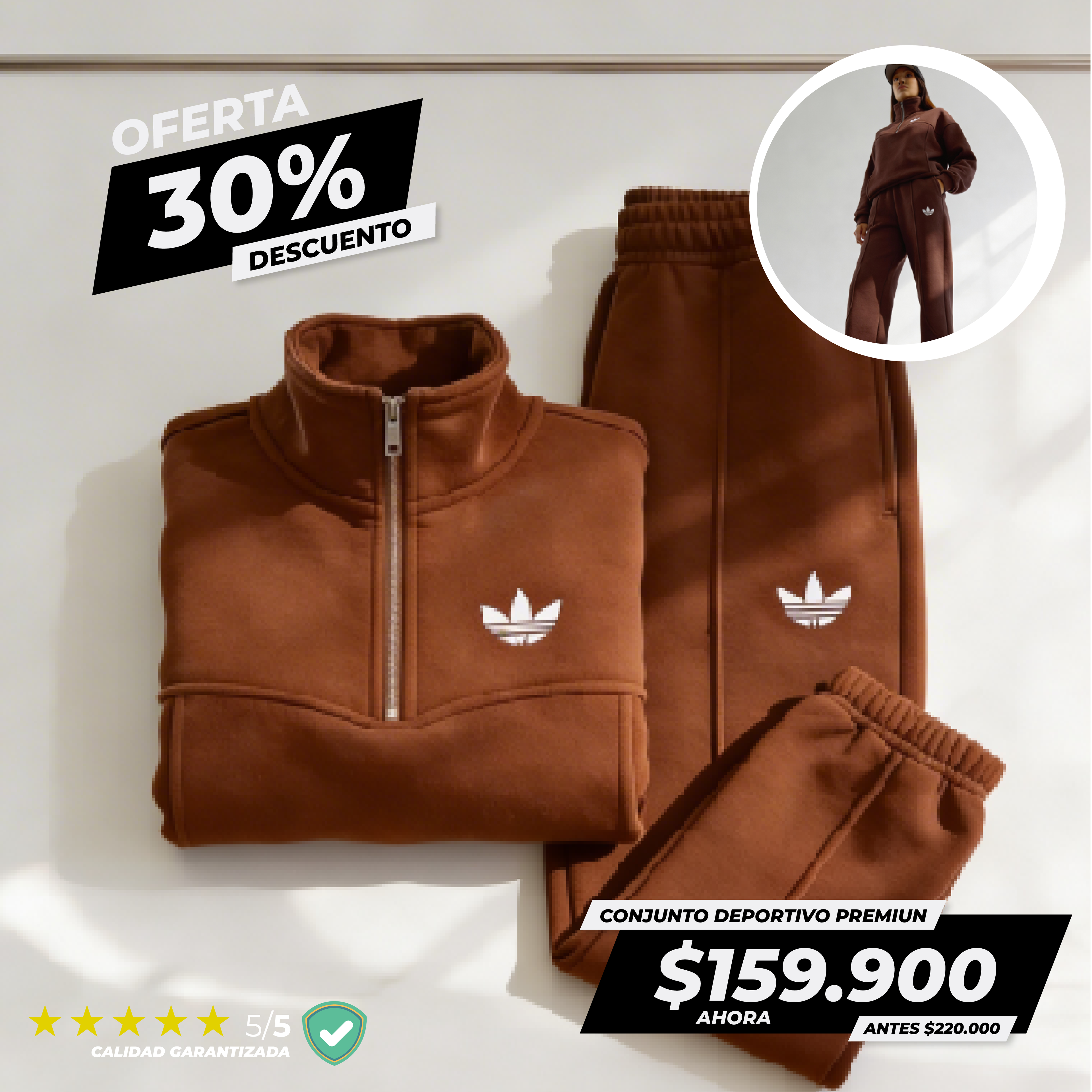 Conjunto Deportivo Adidas Premium para Dama