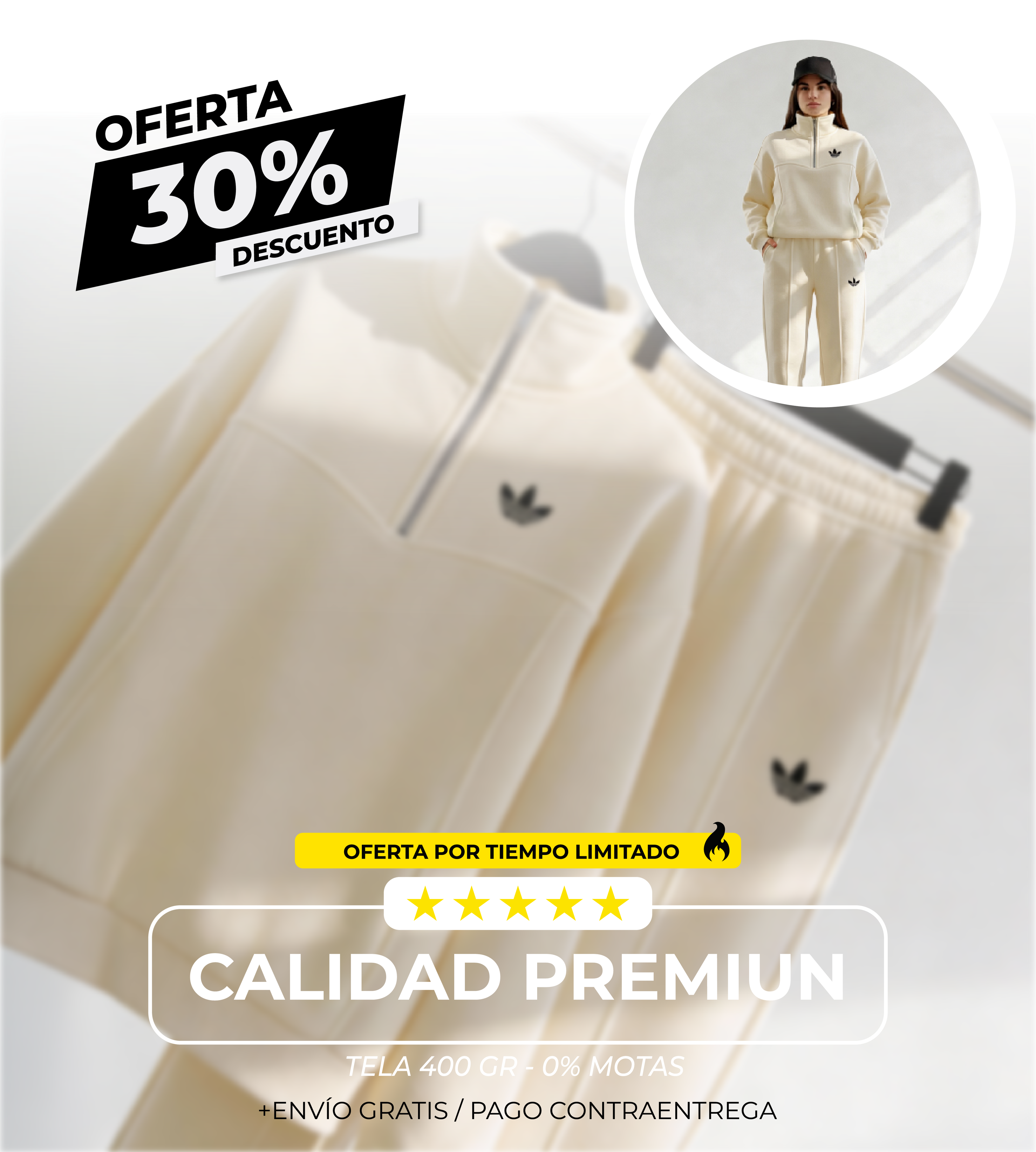 Conjunto Deportivo Adidas Premium para Dama