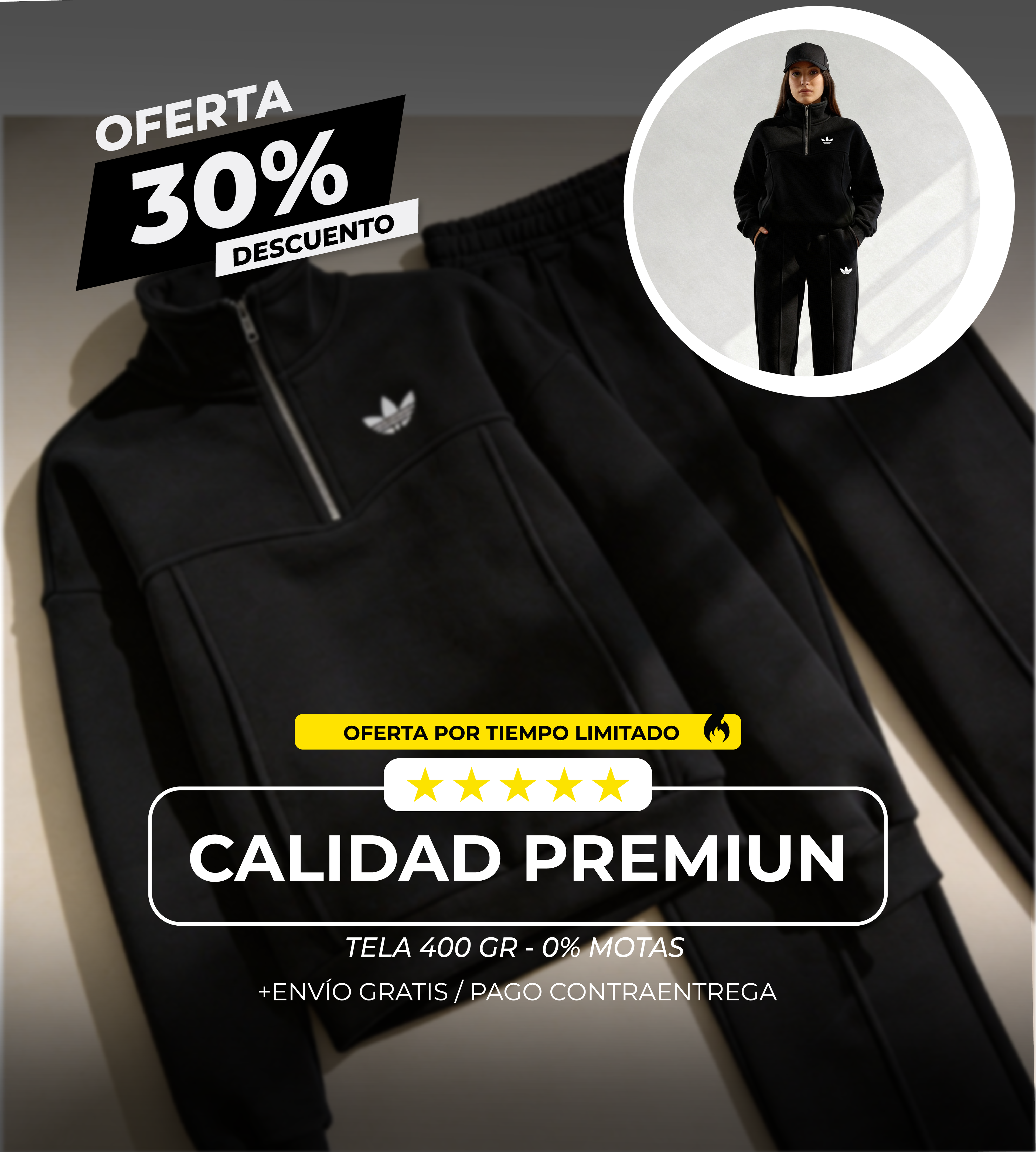 Conjunto Deportivo Adidas Premium para Dama