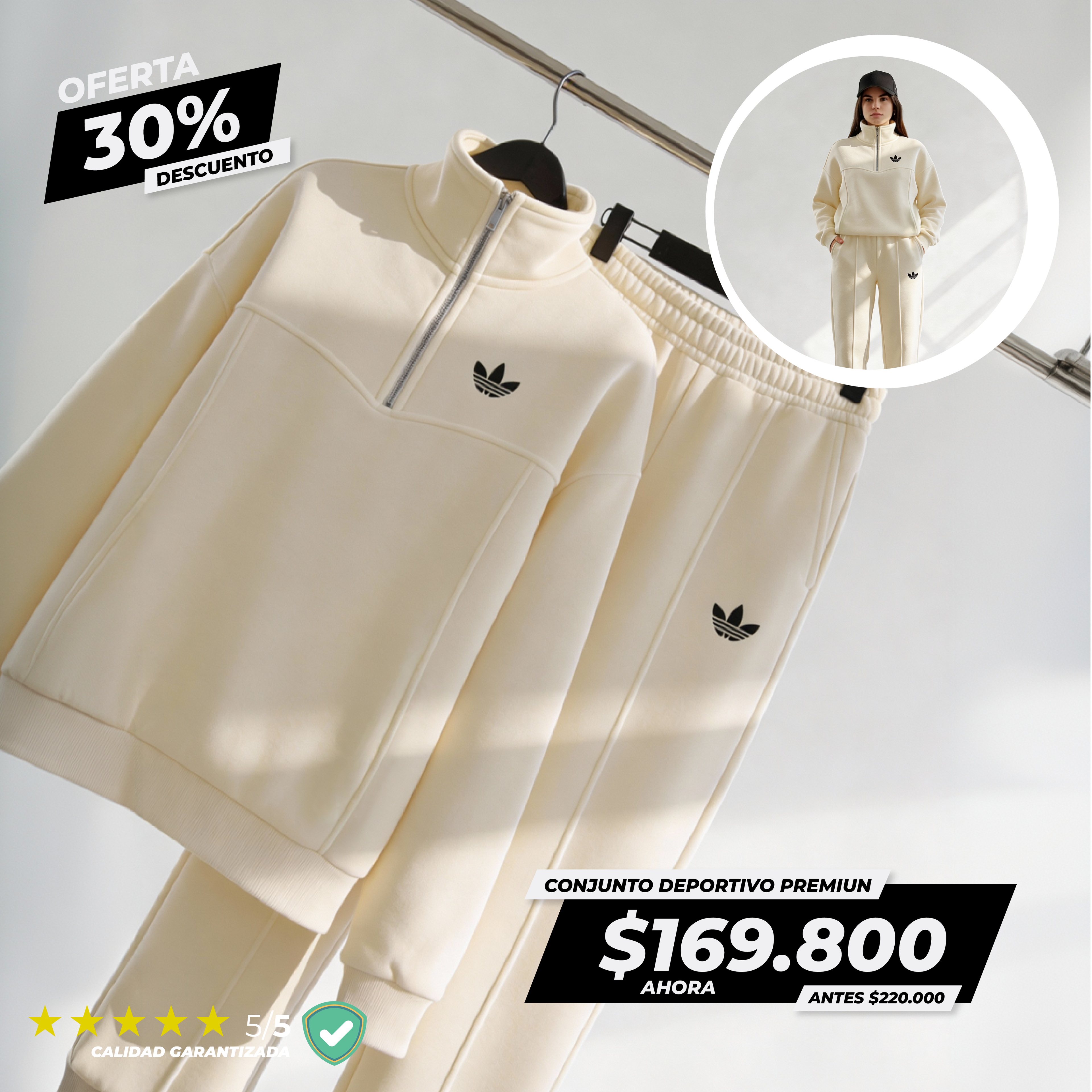 Adidas Mujer | Conjunto Deportivo Premium